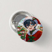 Badge Rond 2,50 Cm Pin Mi personaje navidad (Devant & derrière)
