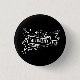Badge Rond 2,50 Cm Pin noir de talent de Bujo4Life