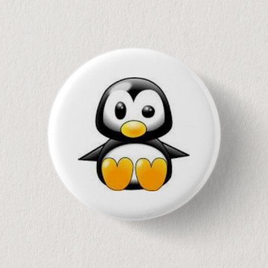 Badge Rond 2,50 Cm pin pingouin encouragé (Devant)