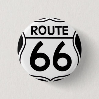 Badge Rond 2,50 Cm Pin « ROUTE 66 "