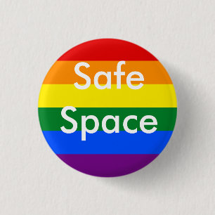 Badge Rond 2,50 Cm Pin sûr d'arc-en-ciel de l'espace