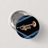 Badge Rond 2,50 Cm Pin trompette (Devant & derrière)
