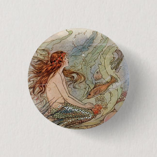 Badge Rond 2,50 Cm Pin vintage de bouton de sirène
