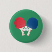 Badge Rond 2,50 Cm Ping Pong Paddles et Balls (Devant)