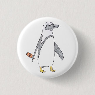 Badge Rond 2,50 Cm pingouin