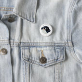 Badge Rond 2,50 Cm Pingouin d'adjectif d'objet (En situation)