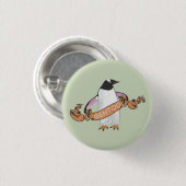 Badge Rond 2,50 Cm Pingouin Gentoo (Devant & derrière)