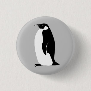 Badge Rond 2,50 Cm Pingouin mou