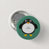 Badge Rond 2,50 Cm Pingouin potelé (personnalisable) (Devant & derrière)