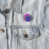 Badge Rond 2,50 Cm Pink Rainbow Burn (En situation)