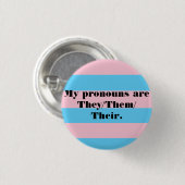 Badge Rond 2,50 Cm Pins Pronoun - Ils/Eux (Devant & derrière)