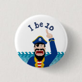 Badge Rond 2,50 Cm Pirate (Devant)
