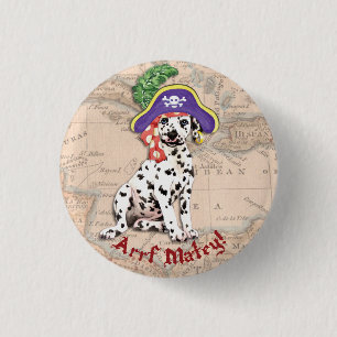 Badge Rond 2,50 Cm Pirate dalmatien