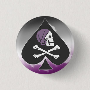Badge Rond 2,50 Cm Pirate d'as