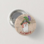 Badge Rond 2,50 Cm Pirate maltais (Devant & derrière)