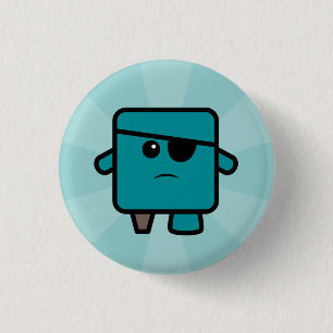 Badge Rond 2,50 Cm Pirates contre Ninjas