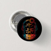 Badge Rond 2,50 Cm Piste cyclable Retro Hiawatha (Devant & derrière)