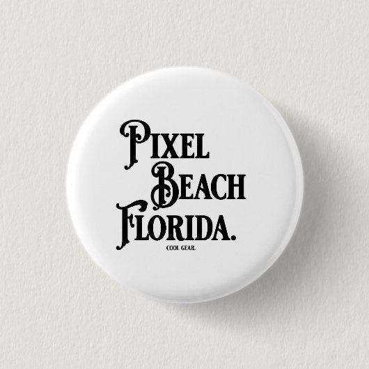 Badge Rond 2,50 Cm Pixel Beach Florida T-Shirt (Devant)
