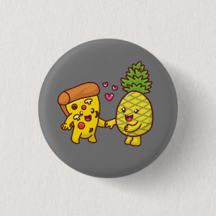 Badge Rond 2,50 Cm Pizza à l'ananas