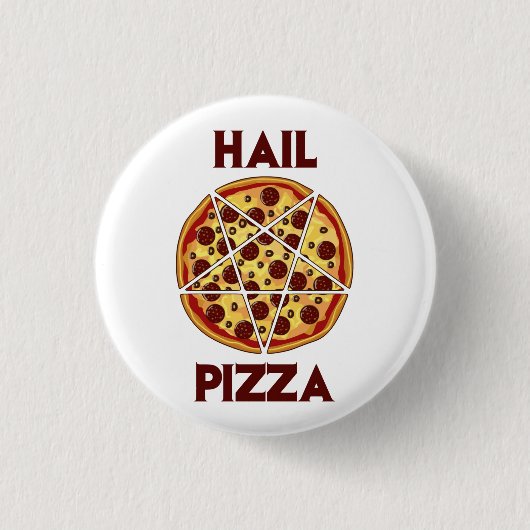 Badge Rond 2,50 Cm Pizza de grêle (Devant)