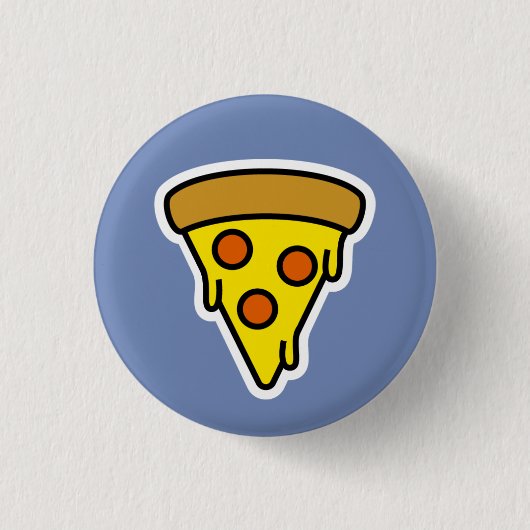 Badge Rond 2,50 Cm Pizza molle (Devant)