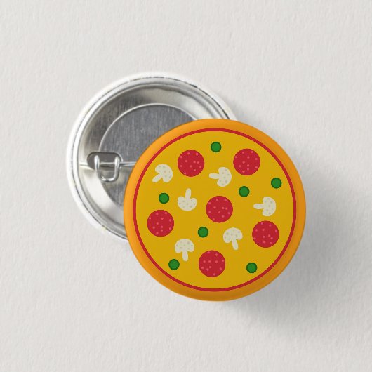 Badge Rond 2,50 Cm Pizza Pie (Devant & derrière)