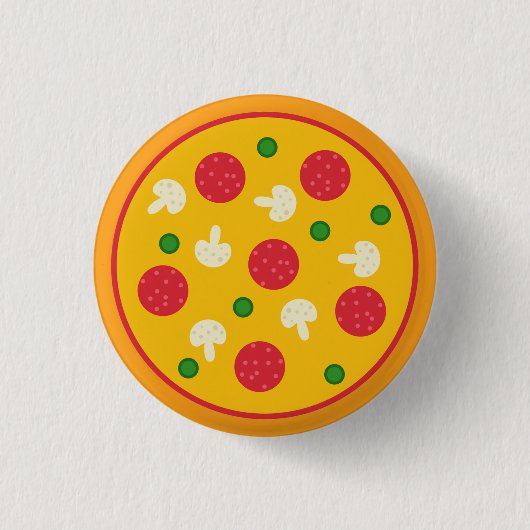 Badge Rond 2,50 Cm Pizza Pie (Devant)