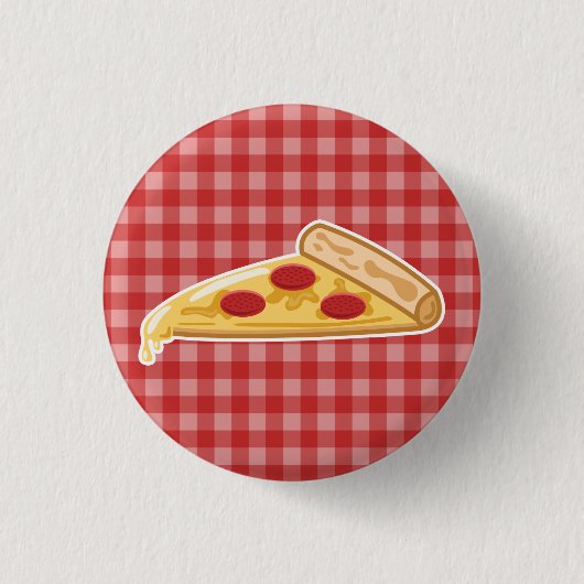 Badge Rond 2,50 Cm Pizza Slice de dessin (Devant)