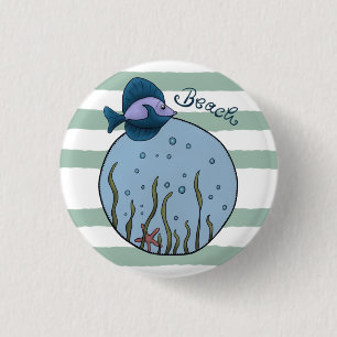 Badge Rond 2,50 Cm Plage 