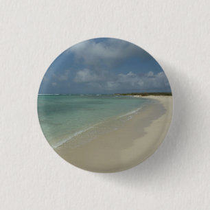 Badge Rond 2,50 Cm Plage d'Aruba II Magnifique paysage naturel