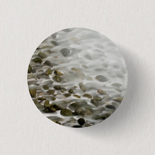 Badge Rond 2,50 Cm Plage de pierre | Point Lobos State Reserve, CA (Devant)