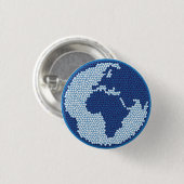 Badge Rond 2,50 Cm Planète Terre (Devant & derrière)