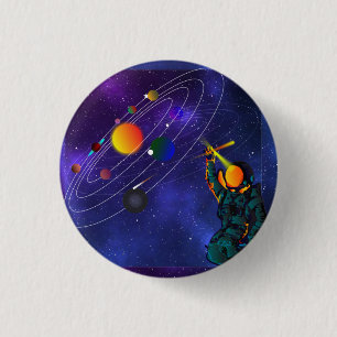 Badge Rond 2,50 Cm Planètes du système solaire