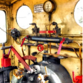 BADGE ROND 2,50 CM PLAQUE DE PIED DES TRAINS À VAPEUR