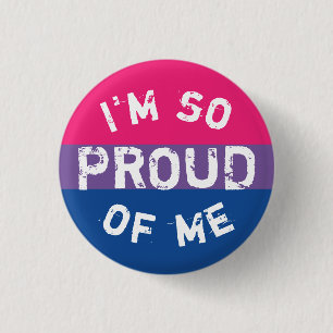 Badge Rond 2,50 Cm Plaque Drapeau Bissexué Sous Proud - Love i Love
