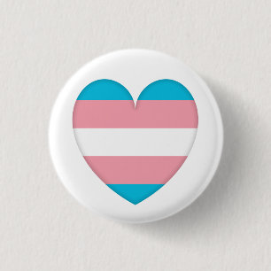 Badge Rond 2,50 Cm Plaque Drapeau Transsexuel Coeur - Love i Love