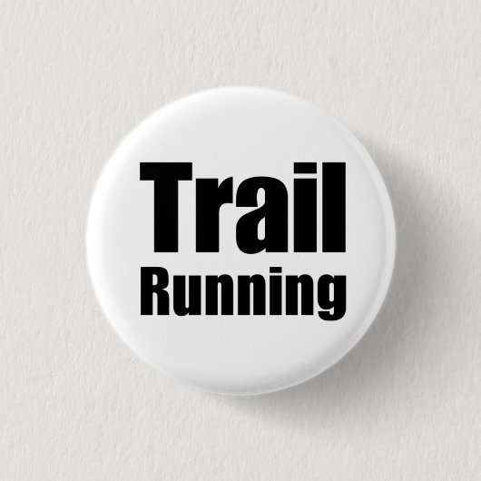 Badge Rond 2,50 Cm Plaque « Trail Running " (Devant)
