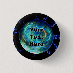 Badge Rond 2,50 Cm Plasma électrique