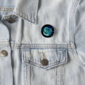 Badge Rond 2,50 Cm Plasma électrique (En situation)
