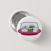 Badge Rond 2,50 Cm Plat de sushi de Kawaii (Devant & derrière)