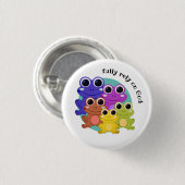 Badge Rond 2,50 Cm PLEINEMENT COMPTER SUR DIEU Christian (Devant & derrière)