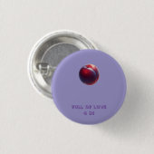 Badge Rond 2,50 Cm Plum Valentines (Devant & derrière)
