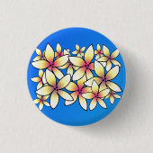 Badge Rond 2,50 Cm Plumeria hawaïen (Devant)