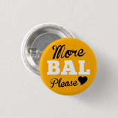 Badge Rond 2,50 Cm Plus de Balboa satisfont, canari (Devant & derrière)