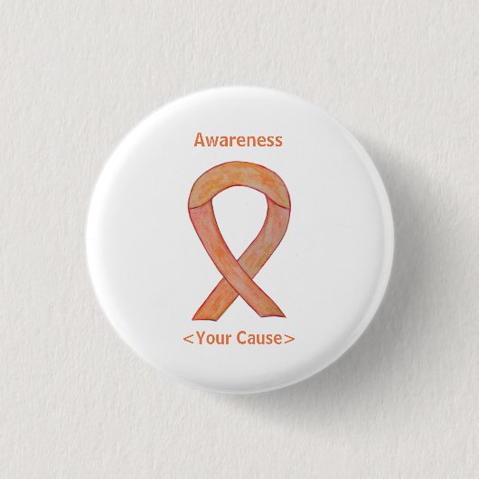 Badge Rond 2,50 Cm Poche de sensibilisation Ruban d'art personnalisé (Devant)