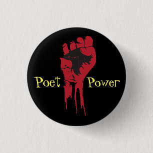 Badge Rond 2,50 Cm poète puissance 4
