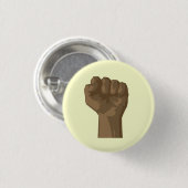 Badge Rond 2,50 Cm Poing noir augmenté (Devant & derrière)