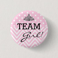 Point de polka de baby shower de fille d'équipe