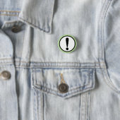 Badge Rond 2,50 Cm Point d'exclamation (En situation)
