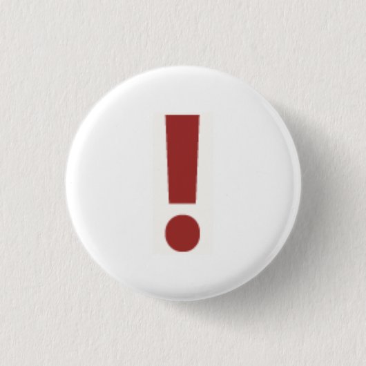 Badge Rond 2,50 Cm Point d'exclamation rouge (Devant)